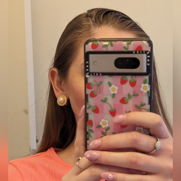 Christian Dior faux pearl vintage clip on earrings with rhinestones - Picture 5 of 15